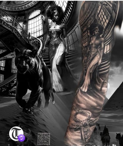 Black & Grey + Realism woman tattoo on Forearm by Clint_Wilson on TattMe