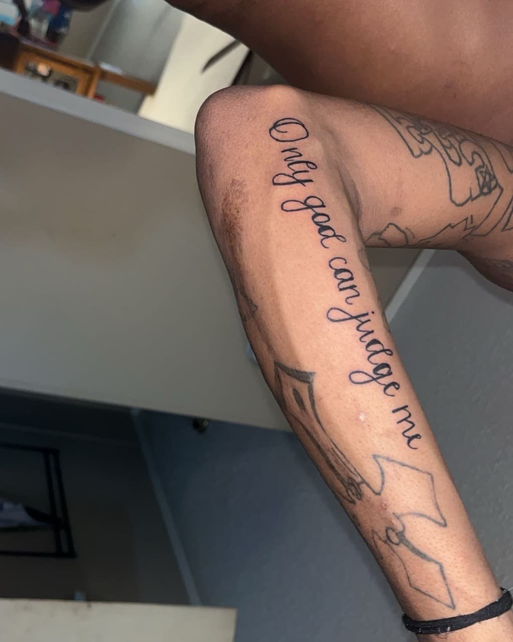 Lettering + Script phrase tattoo on Forearm by ink_Queens_Crystal on TattMe