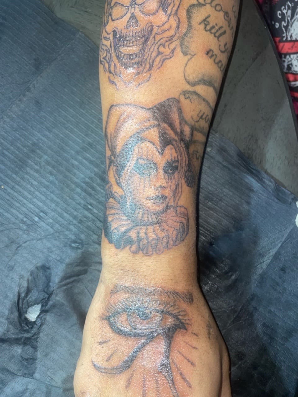 Black & Grey + Illustrative skull tattoo on Forearm by 4oeMag_Tattoos on TattMe