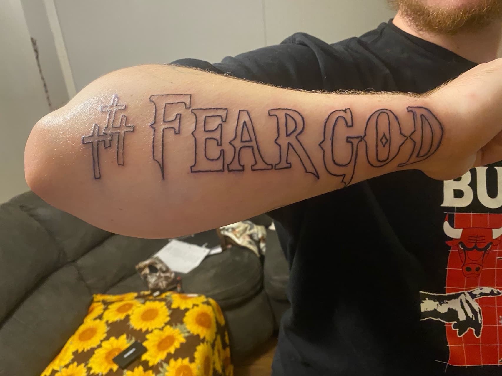 Lettering + Religious crosses tattoo on Forearm by The_plug_Tattoo._Co on TattMe