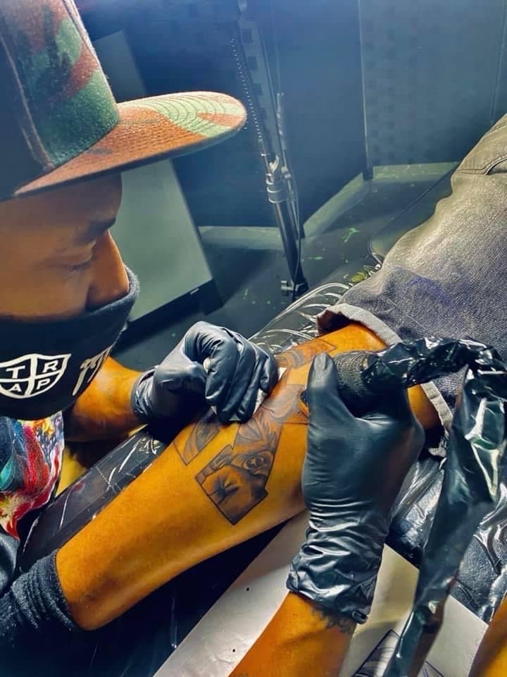 Black-work + Geometric tattoo artist tattoo on Forearm by TNO_INK on TattMe