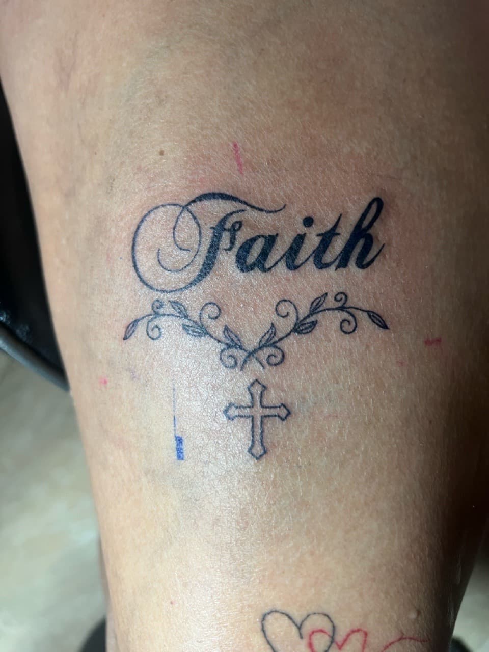 Lettering + Script faith tattoo on Forearm by Gifted_Artist on TattMe