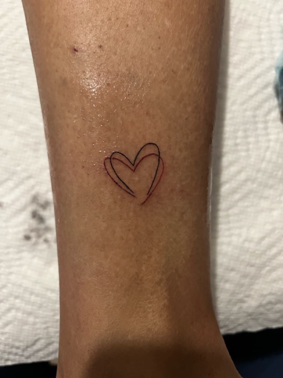Fine Line + Minimalist heart tattoo on Forearm by Gifted_Artist on TattMe