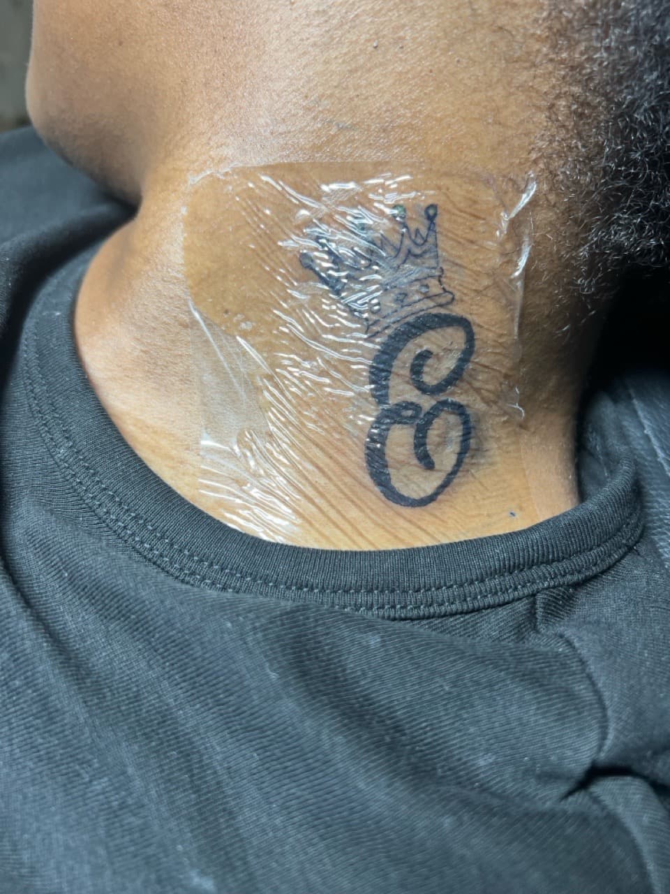 Lettering + Script letter tattoo on Neck (Side) by Gifted_Artist on TattMe