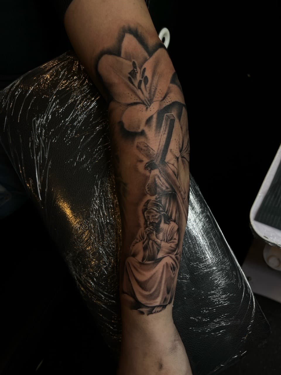 Black & Grey + Realism woman tattoo on Forearm by Zay_Inkz on TattMe