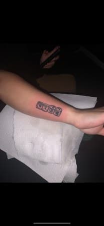 Lettering + Typography risk tattoo on Forearm by Torian_Benns on TattMe