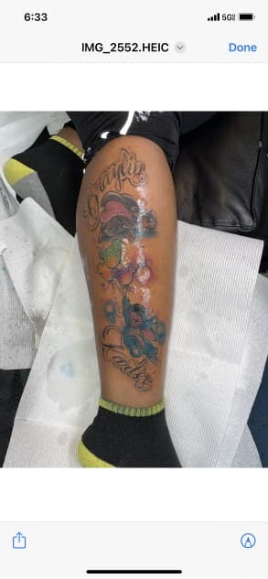 Color + Cartoon dumbo tattoo on Calf by Torian_Benns on TattMe