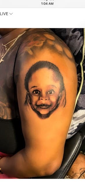 Realism + Portrait baby tattoo on Upper Arm by Torian_Benns on TattMe