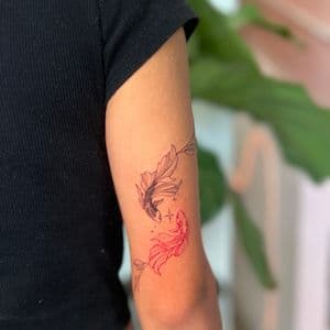 Black & Grey + Dot-work Animal tattoo on Upper Arm by cozinks on TattMe