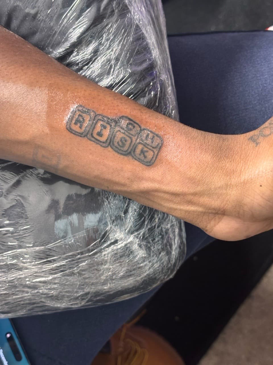 Lettering + Black-work word tattoo on Forearm by zatatem on TattMe