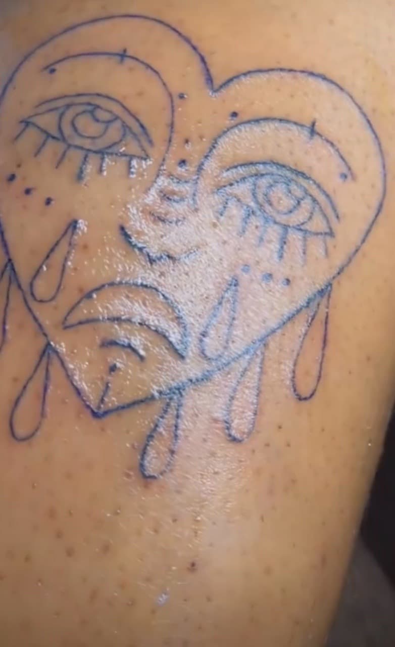 Fine Line + Illustrative heart tattoo on Upper Arm by Mona_Lisa on TattMe