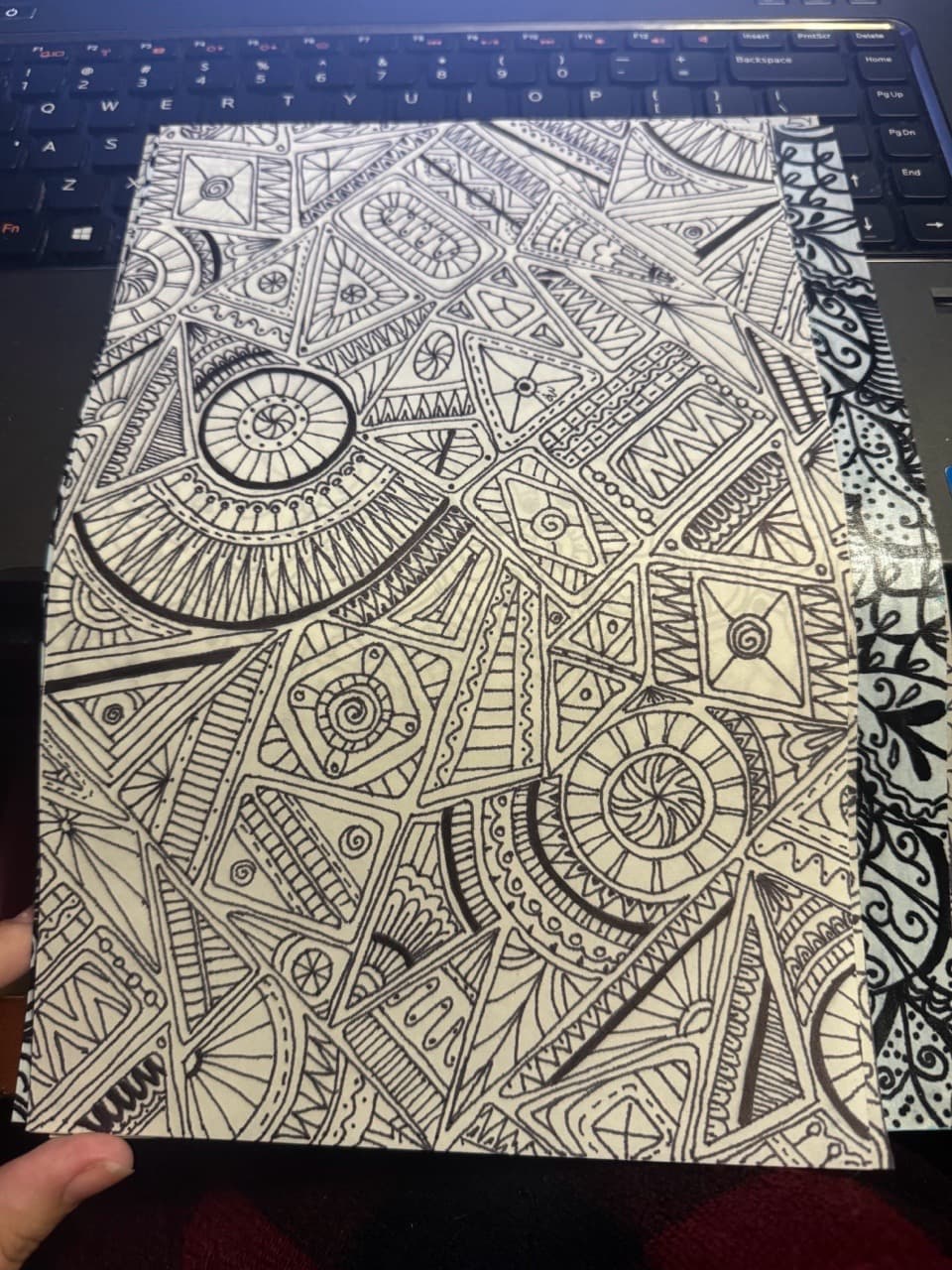 Geometric + Black-work patterns tattoo by Jaq_Jaq on TattMe