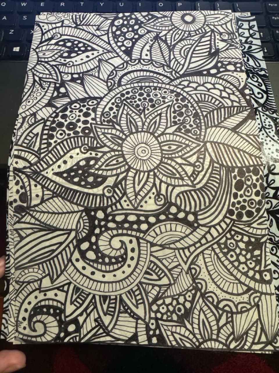 Black-work + Dot-work pattern tattoo by Jaq_Jaq on TattMe