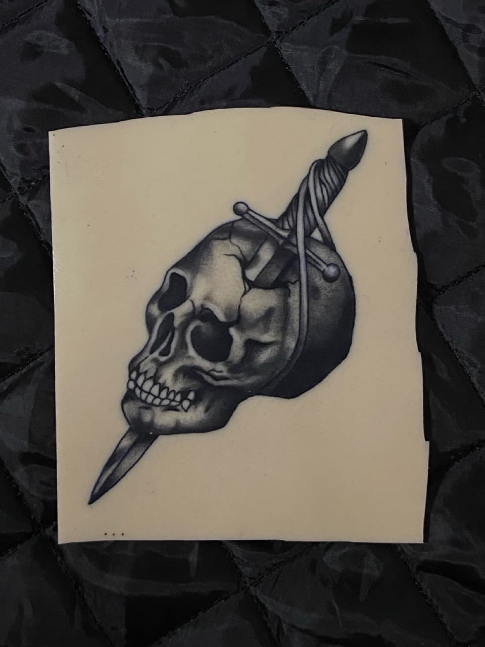 Black & Grey + Illustrative skull tattoo by Jniceinkz on TattMe