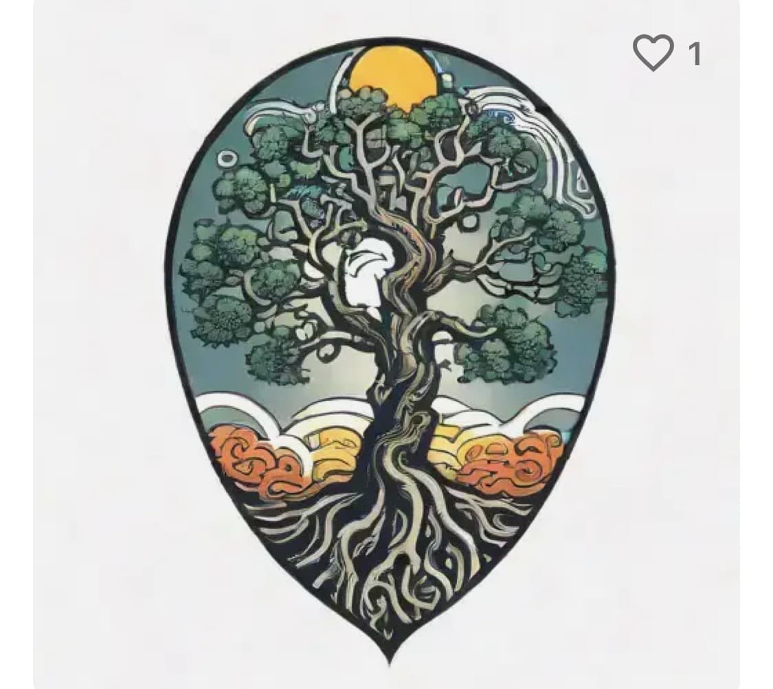 Illustrative + Color tree tattoo by Taking_Art_2_The_Streets_1 on TattMe