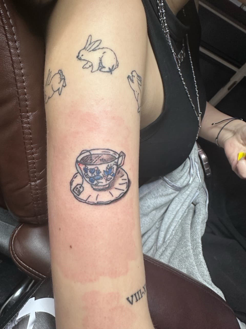 Fine Line + Illustrative teacup tattoo on Half Sleeve by Taking_Art_2_The_Streets_1 on TattMe