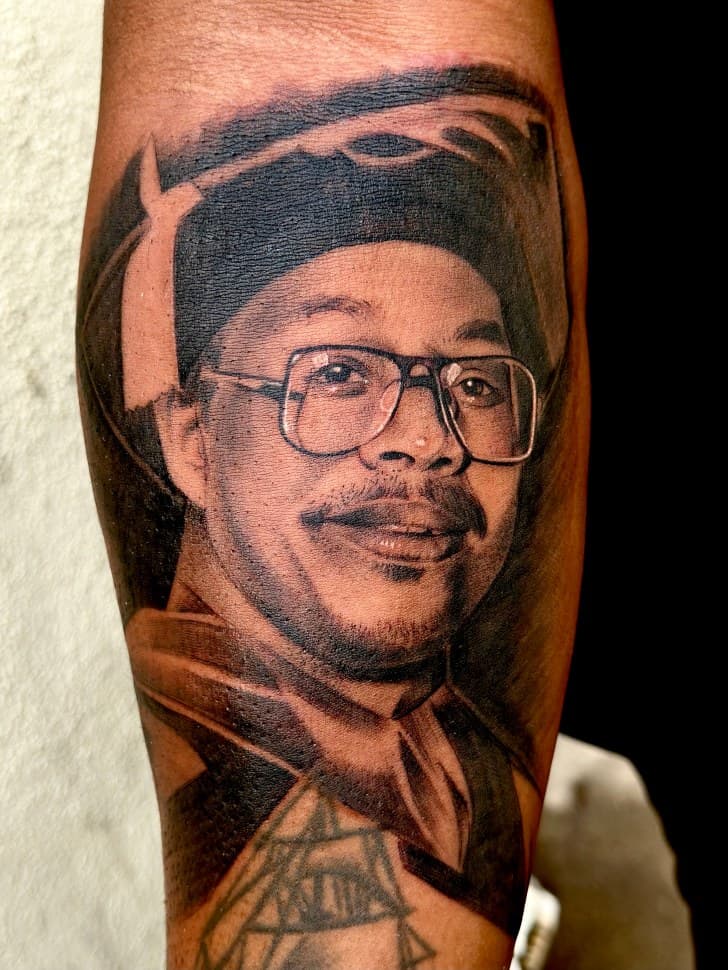 Realism + Black & Grey man tattoo on Forearm by Danny_Orellana on TattMe