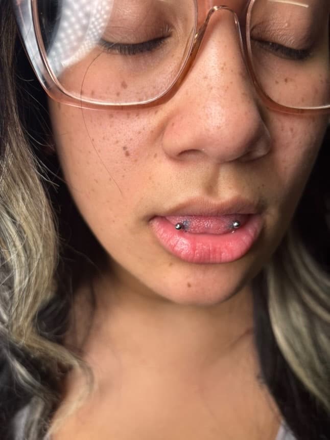 glasses tattoo on Face by Princessyz_Ink on TattMe