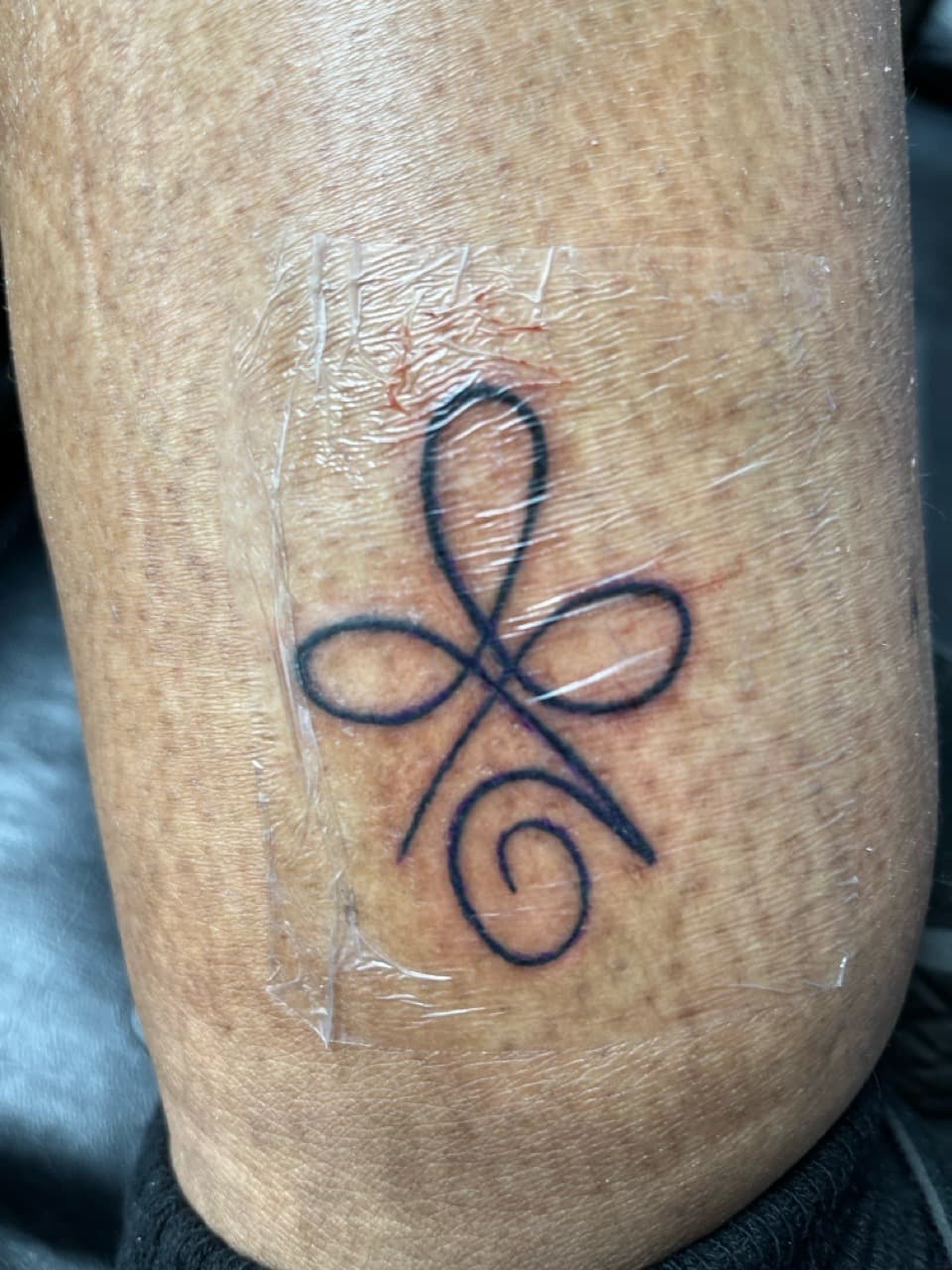 Fine Line + Line-work unalome tattoo on Upper Arm by Kingslayer_Tattoo_Parlor on TattMe
