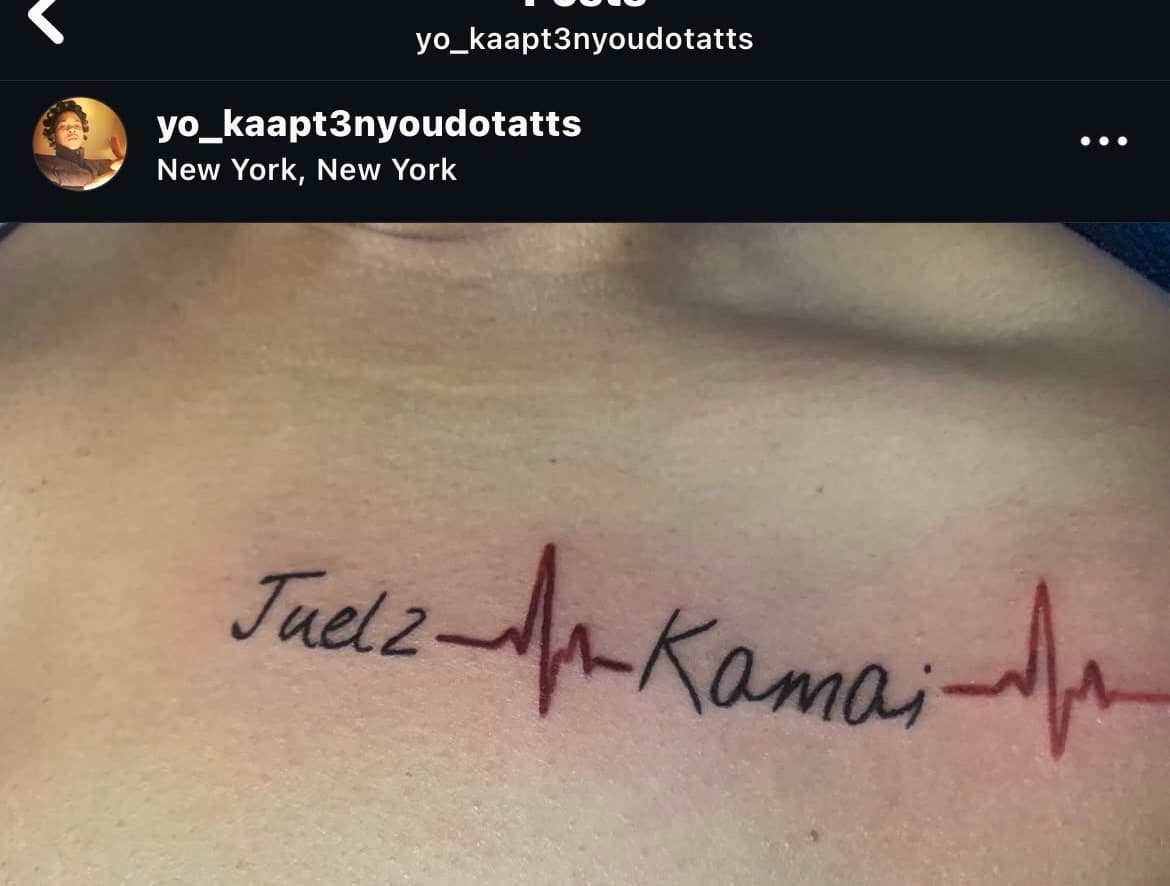 Lettering + Script names tattoo on Chest by Kaapt3ntattoos on TattMe