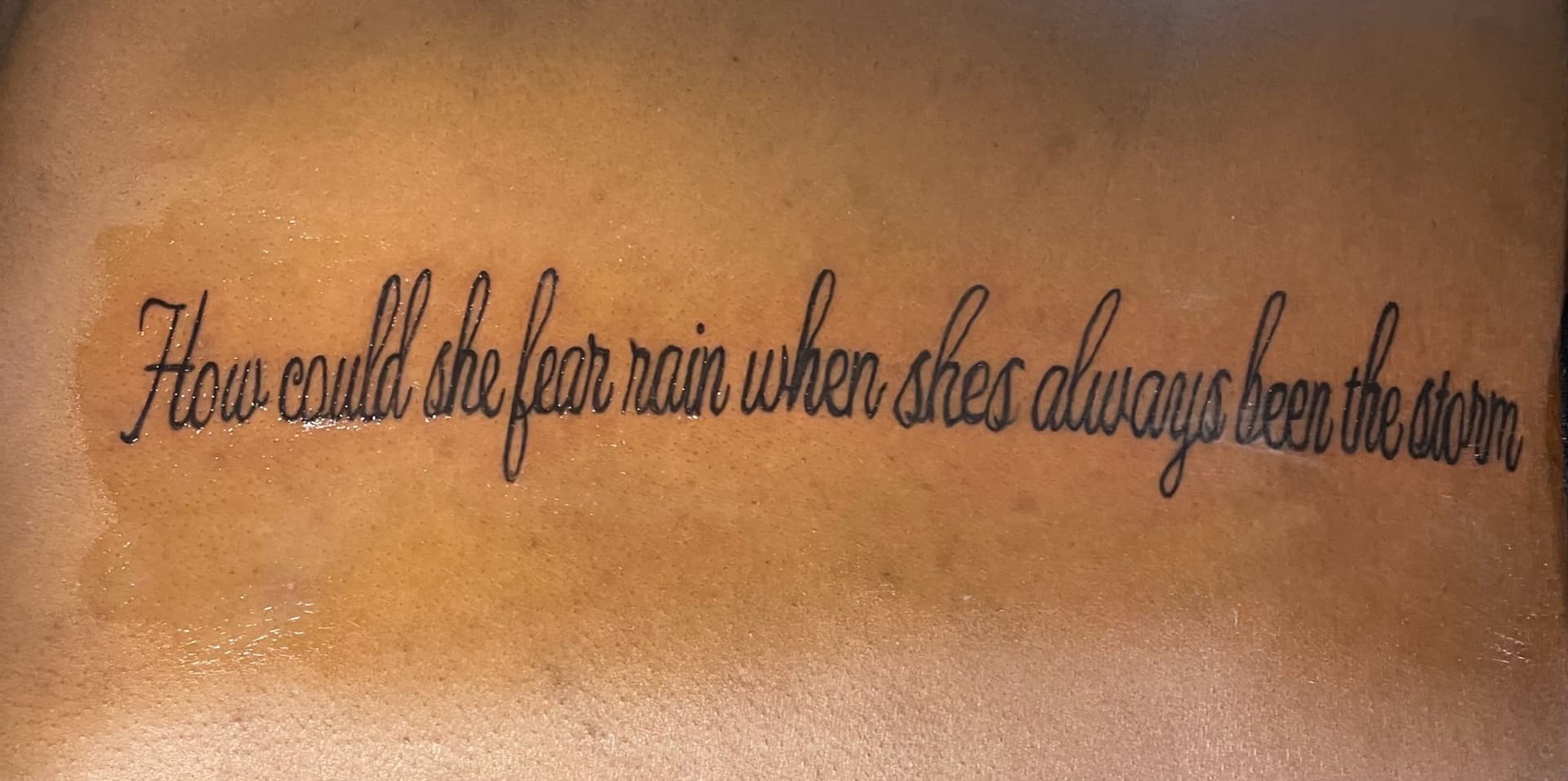 Lettering + Script quote tattoo on Side (Torso) by Kaapt3ntattoos on TattMe