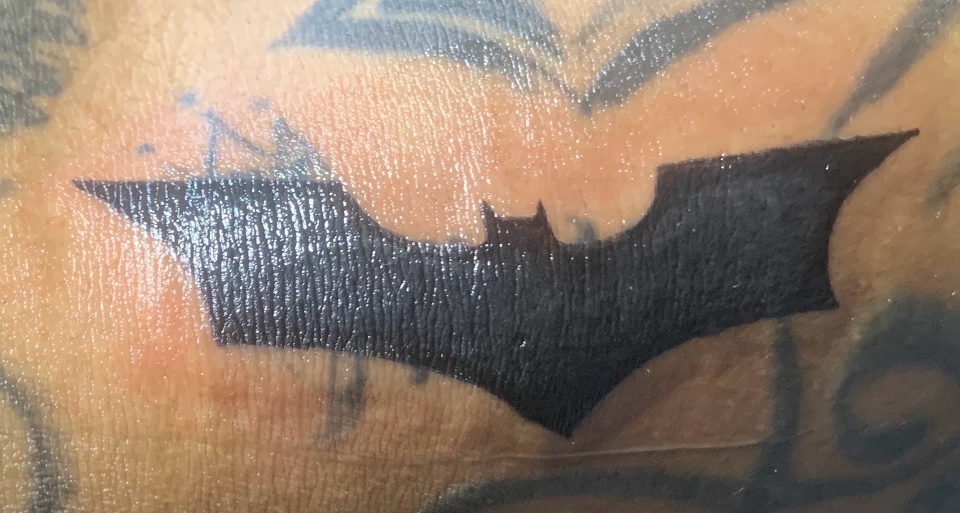 Black-work + Pop Culture batman tattoo by Kaapt3ntattoos on TattMe