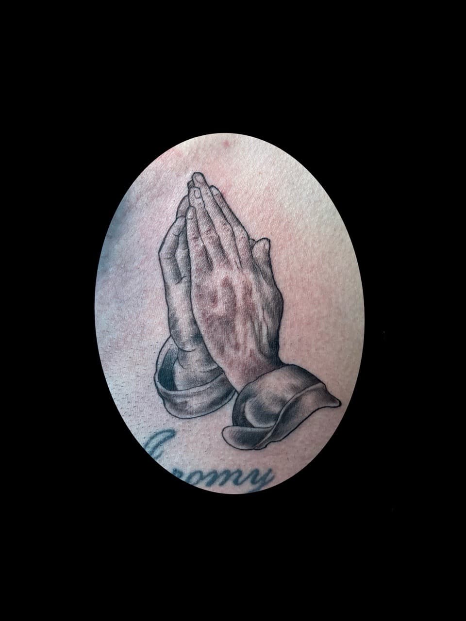 Black & Grey + Realism hands tattoo by all_saints_social on TattMe