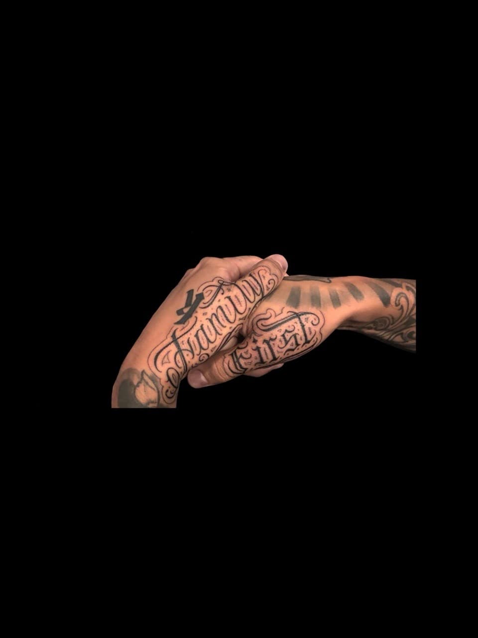 Lettering + Script family tattoo on Hand by all_saints_social on TattMe
