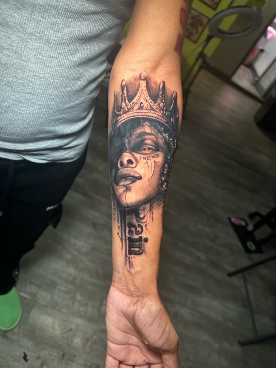 Realism + Black & Grey woman tattoo on Forearm by J.R._Outlaw on TattMe