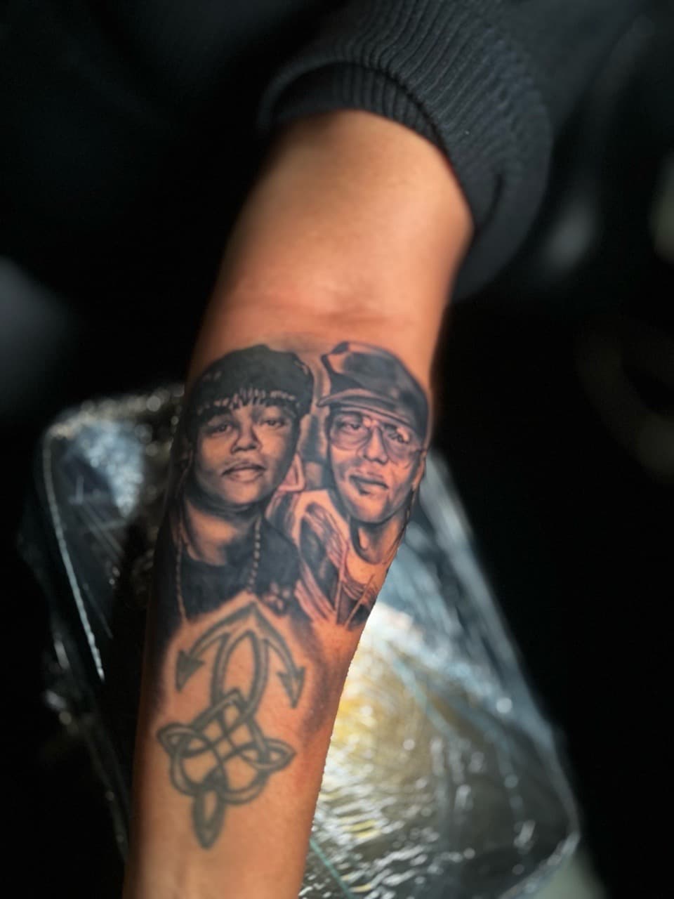 Black & Grey + Realism portraits tattoo on Forearm by J.R._Outlaw on TattMe