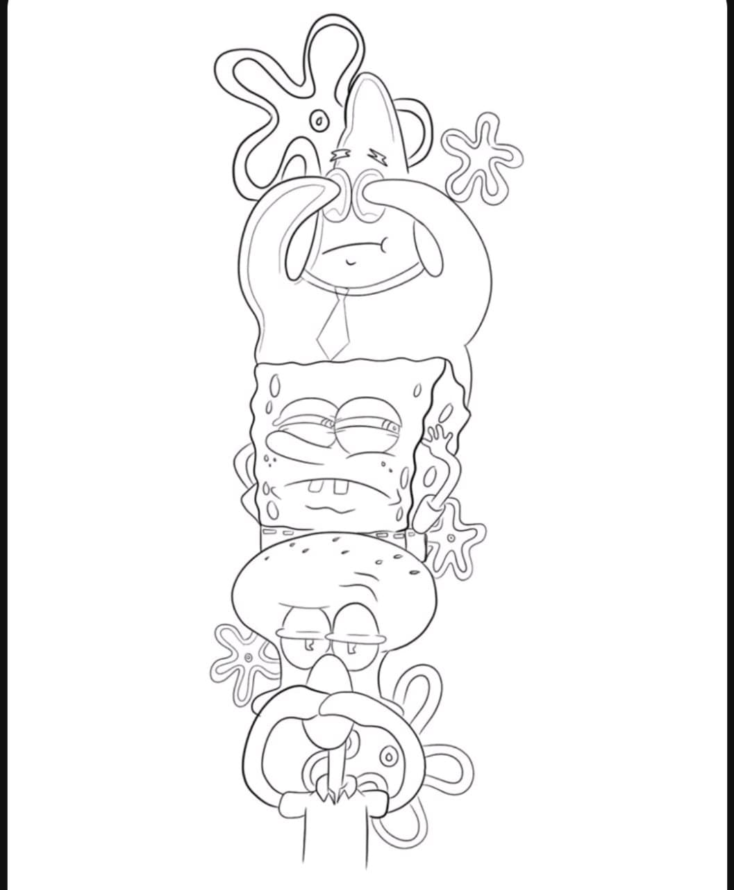 Cartoon + Pop Culture spongebob tattoo by mimsey_ink on TattMe