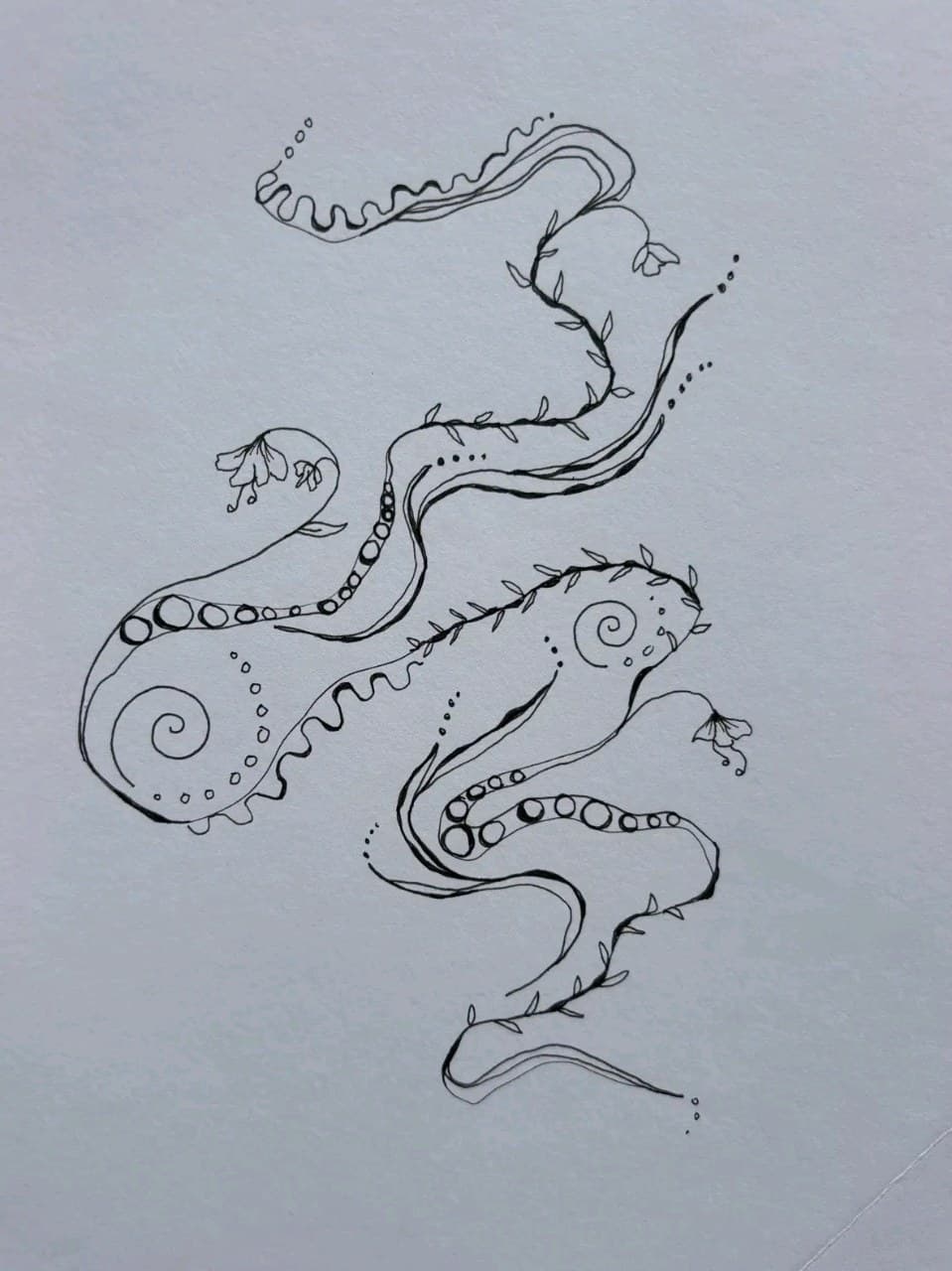 Fine Line + Illustrative creature tattoo by mimsey_ink on TattMe