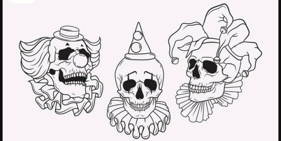 Illustrative + Line-work skulls tattoo by mimsey_ink on TattMe