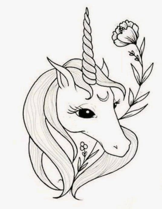 Fine Line + Illustrative unicorn tattoo by mimsey_ink on TattMe