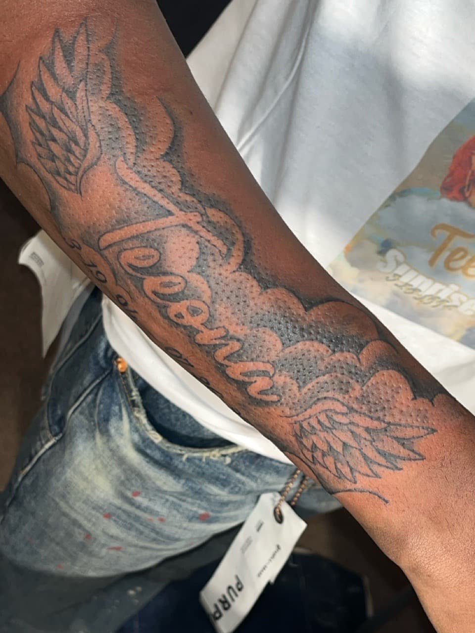 Black & Grey + Lettering name tattoo on Forearm by staylitink on TattMe