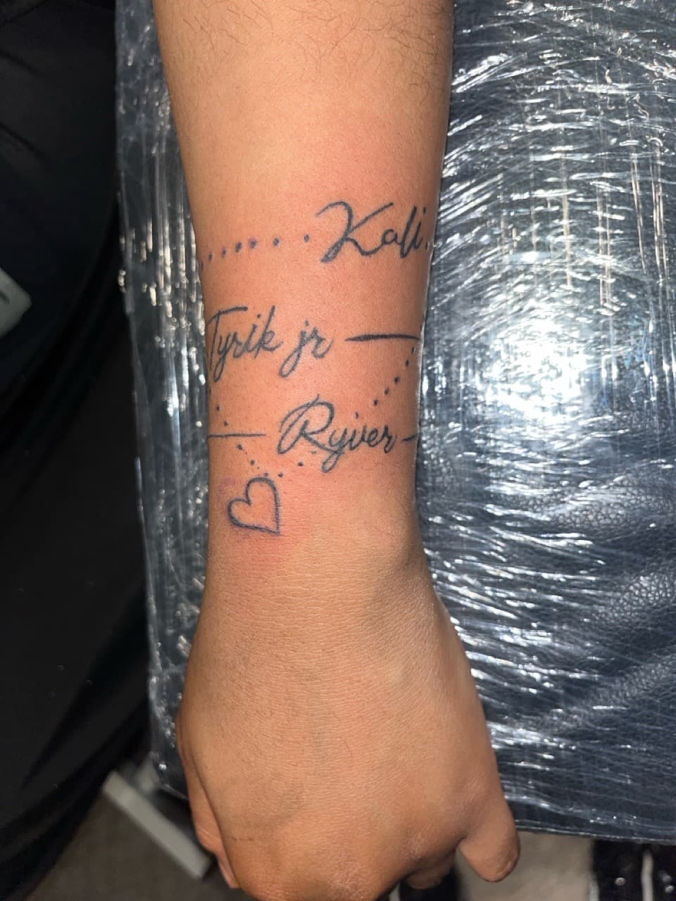 Lettering + Script names tattoo on Forearm by staylitink on TattMe