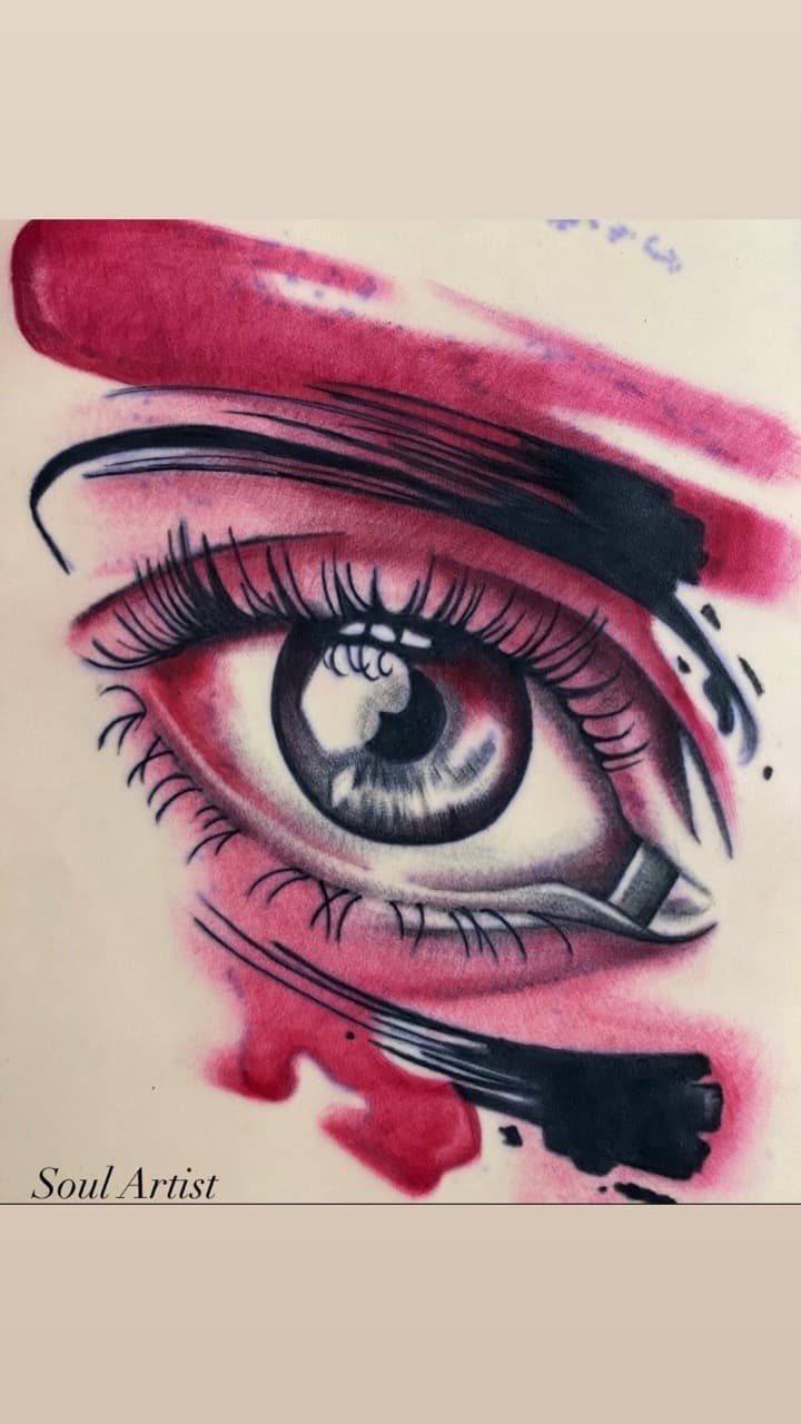 Illustrative + Color eye tattoo by Soul_Artist_Ink on TattMe