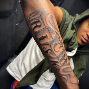 Black & Grey + Chicano quarter sleeve tattoo on Forearm by Ink_Junkie on TattMe