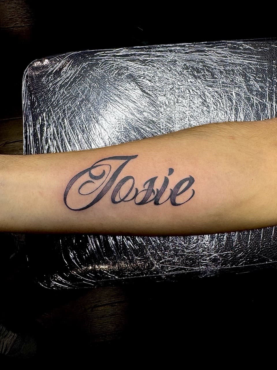 Lettering + Script name tattoo on Forearm by xRay_The_Artist on TattMe
