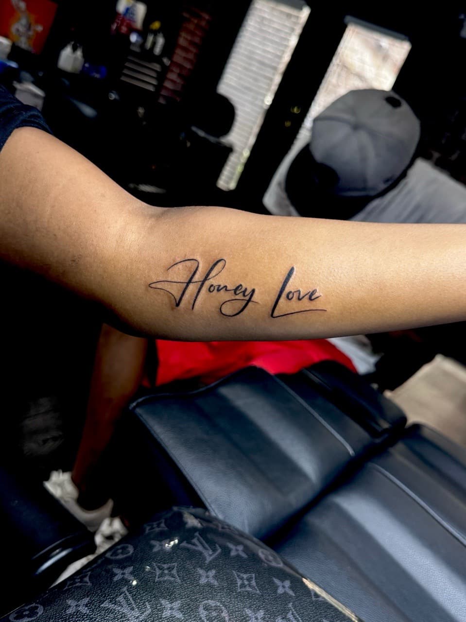 Lettering + Script words tattoo on Forearm by xRay_The_Artist on TattMe