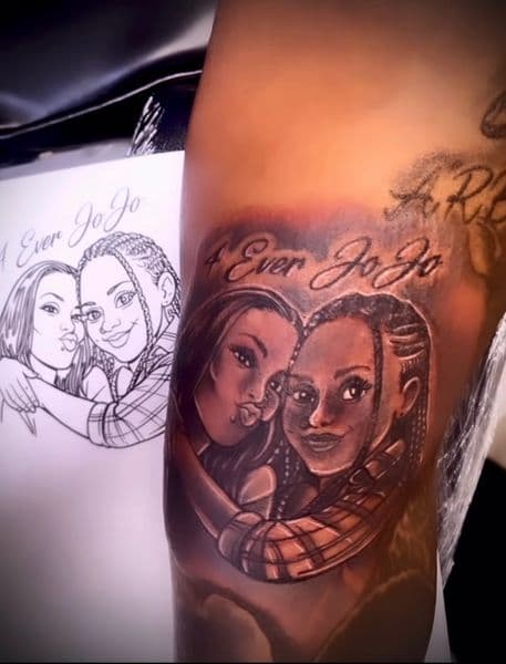 Black & Grey + Illustrative women tattoo on Upper Arm by Capital_City_Art_Loft on TattMe