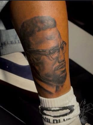 Realism + Portrait portrait tattoo on Calf by MauniiTheIllustrator on TattMe