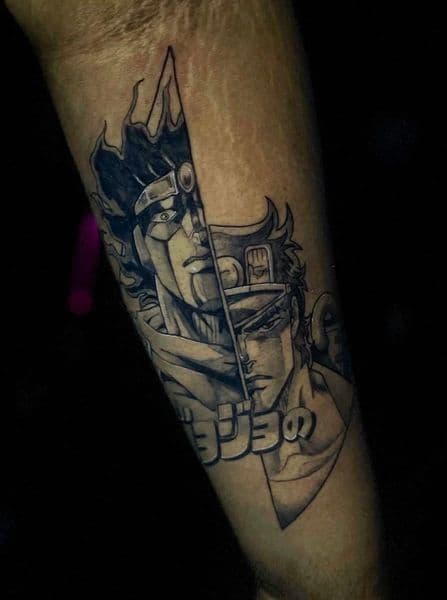 Black & Grey + Anime anime tattoo on Forearm by Callme_Lroy on TattMe