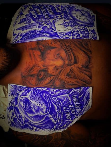Black & Grey + Realism jester tattoo on Chest by Inked_By_Tk on TattMe