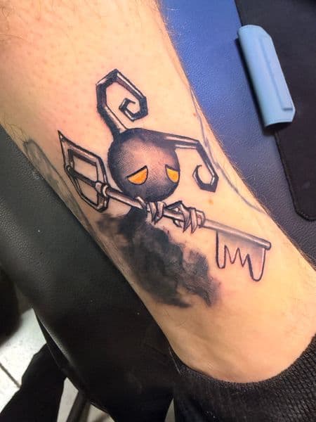 Illustrative + Pop Culture heartless tattoo on Calf by Inked_By_Tk on TattMe