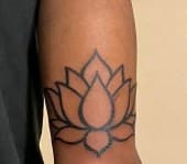 Fine Line + Floral lotus tattoo on Forearm by Sweeettendenciestatts on TattMe