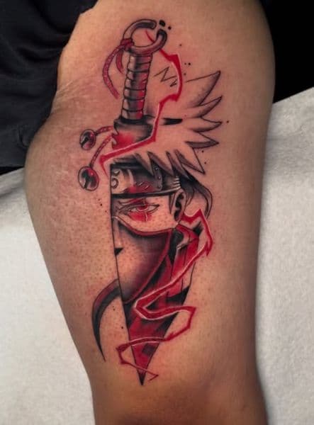 Anime + Pop Culture kakashi tattoo on Upper Arm by InkByWayne on TattMe
