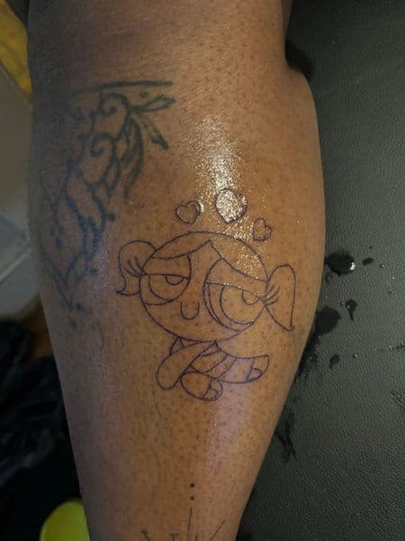 Cartoon + Pop Culture cartoon tattoo on Calf by tatsbyNunu on TattMe