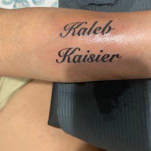 Black & Grey names tattoo by Gifted_j_ on TattMe