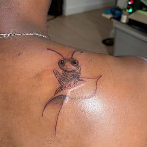 Black & Grey + Cartoon insect cartoon tattoo by Gifted_j_ on TattMe